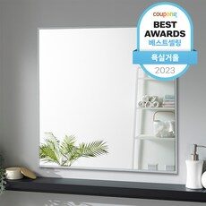 미소아이 욕실거울 600 × 600 mm, 1개, 투명